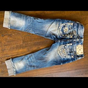 Cropped Miss Me jeans size 22
